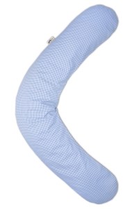 подушка для беременных и кормления 190 см клеточка голубая theraline фото 8