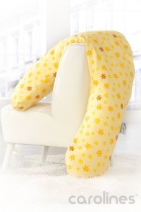 подушка для беременных и кормления 190 см цветочки желтые theraline фото 9