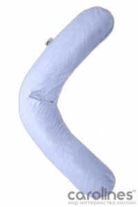 подушка для беременных и кормления 190 см плюш голубая theraline фото 14