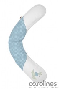 подушка для беременных и кормления 190 см ослик  голубой theraline фото 5