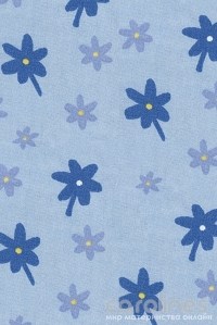 подушка  для беременных и кормящих 170 см цветочки голубые theraline фото 3