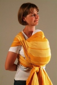 слинг-шарф из обычного хлопка в полоску 4.1 м storchenwiege фото 10