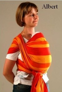 слинг-шарф из обычного хлопка в полоску 4.6 м storchenwiege фото 29
