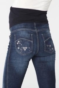 джинсы узкие с вышивкой цветочек mamita фото 4