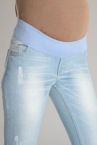 джинсы светлые на круговой вставке mamita фото 3