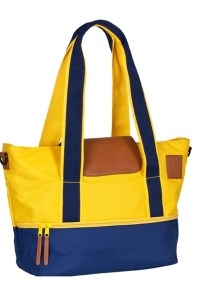сумка винтаж кэрри олл желтый синий lassig фото 6