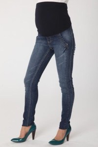 джинсы узкие с рельефами mamita