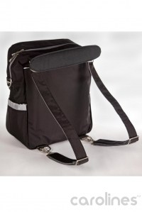 сумка-рюкзак для мамы packa be black silver ju-ju-be фото 9