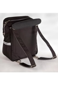 сумка-рюкзак для мамы packa be black silver ju-ju-be фото 7