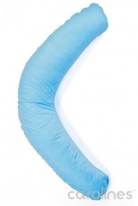 подушка  с холлофайбером для беременных и кормящих 190 см бумеранг голубая la armada фото 4