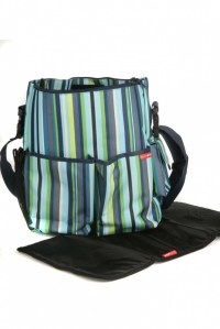 универсальная сумка для коляски duo deluxe uptown stripe skip hop фото 2