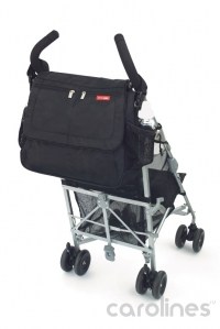 универсальная сумка на коляску skip hop via messenger black skip hop фото 5