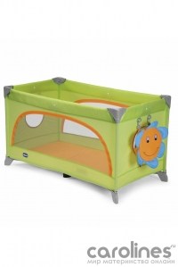 кровать-манеж spring cot оранжевая chicco фото 4