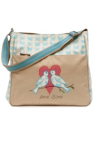 сумка для мамы poppins bag blue butterflies pink lining фото 8