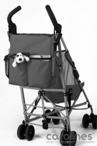 универсальная сумка для коляски duo deluxe flame yellow с косметичкой skip hop фото 7
