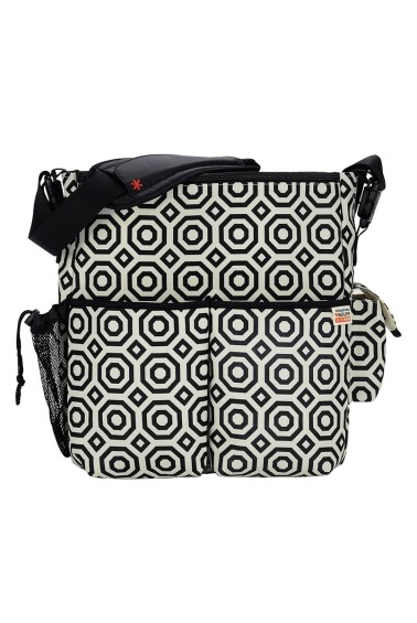 универсальная сумка для коляски duo deluxe nixon black с косметичкой skip hop