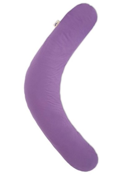 подушка для беременных и кормления 190 см джерси фиолетовая theraline