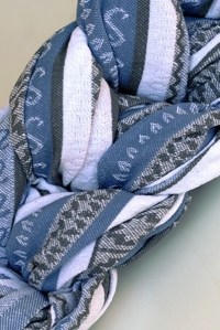 слинг-шарф zara tricolor blue ellevill фото 4