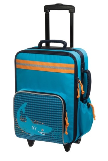 сумка-чемодан на колесиках акуленок lassig