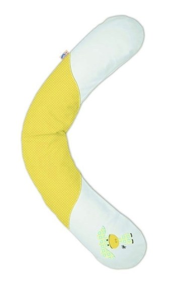 подушка для беременных и кормления 190 см ослик желтый theraline