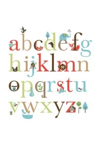 набор наклеек в детскую alphabet zoo skip hop фото 4