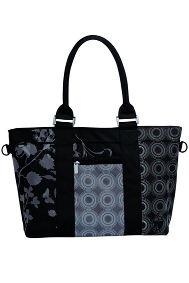 сумка для мамы городская мозайка черная  lassig