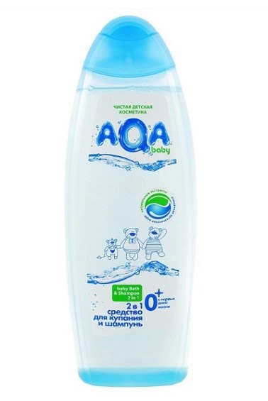 aqa baby средство для купания и шампунь 2 в 1 500 мл  sanosan
