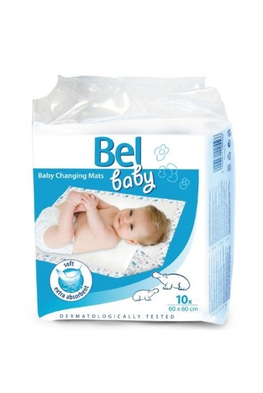 bel baby пеленки детские гигиенические changing mats 60х60 см 10 шт hartmann