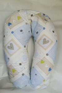 подушка для мамы и ребенка comfy big sabelle patch blue plantex фото 4