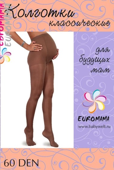 колготки для беременных 60 ден euromama