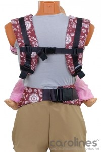 эрго-рюкзак бебимобиль стиль вишневый пейсли чудо-чадо фото 5