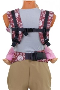 эрго-рюкзак бебимобиль стиль вишневый пейсли чудо-чадо фото 3