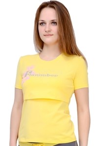 футболка для кормления желтая flammber фото 3