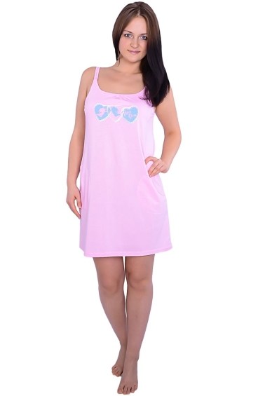 сорочка для беременных и кормления с поддержкой розовый  flammber