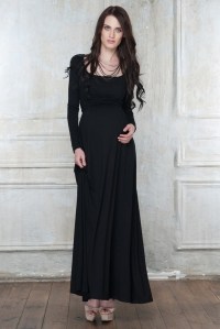 платье для беременных stella maxi nero diva