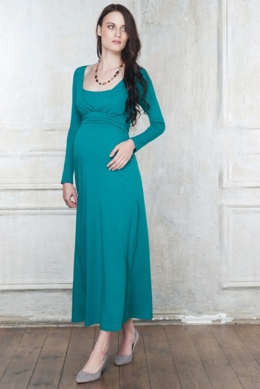 платье для беременных alba maxi smeraldo diva