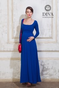 Платье для беременных Stella Maxi Azzurro
