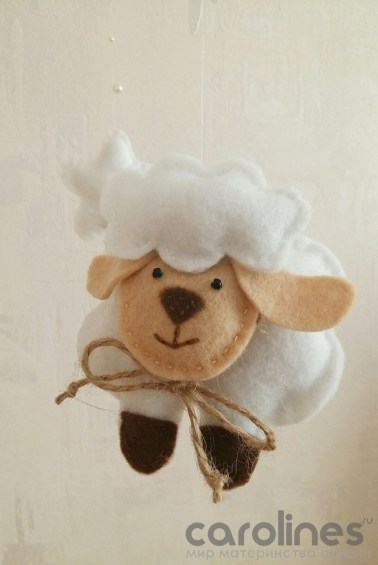 игрушка для мобиля овечка handmade