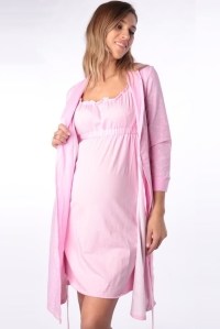 комплект в роддом для беременных розовый euromama фото 11