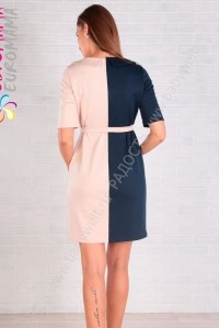 платье сине-розовое для беременных euromama фото 2