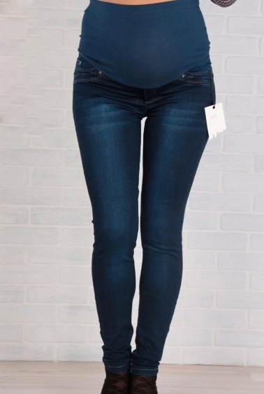 джинсы зауженные для беременных euromama