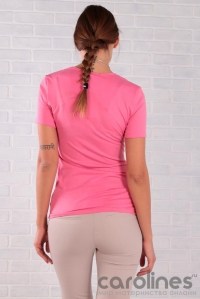футболка для беременных и кормления розовая euromama фото 5