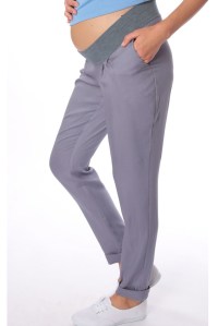 брюки серые для беременных euromama фото 4