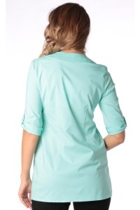 блуза для беременных ментол короткий рукав euromama фото 6