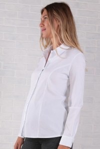 блуза для беременных белая euromama фото 4