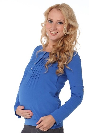 блуза для беременных и кормления с планкой василек мамуля красотуля
