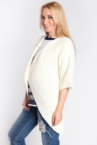кардиган одри мини молочный 42-46 one size для беременных мамуля красотуля фото 4