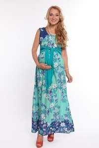 платье макси моник для беременных цветочная поляна мамуля красотуля