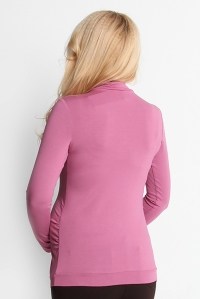 блуза-водолазка для беременных классика-сухая роза мамуля красотуля фото 2
