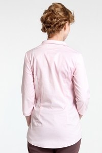 блуза-рубашка для беременных белый с розовой полоской мамуля красотуля фото 3